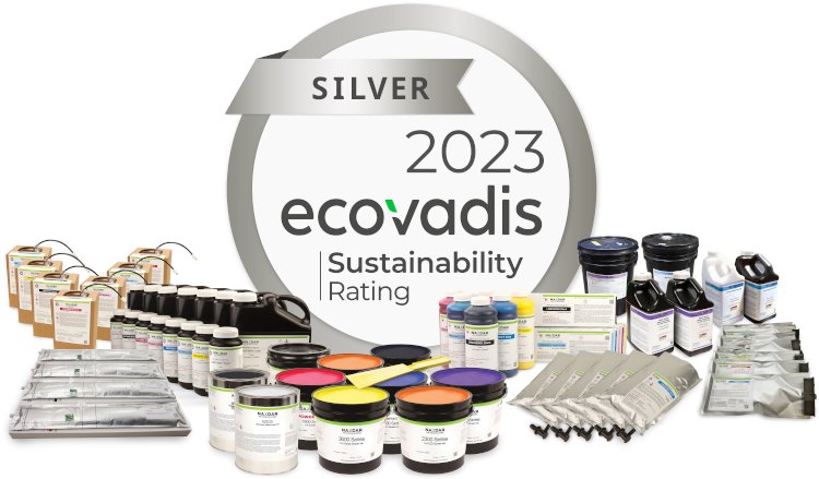 Nazdar rewarded for environmental efforts with a Silver EcoVadis Medal for sustainability