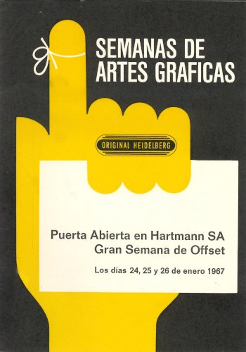 Publicidad de puertas abiertas de M.A.G. Hartmann en 1967