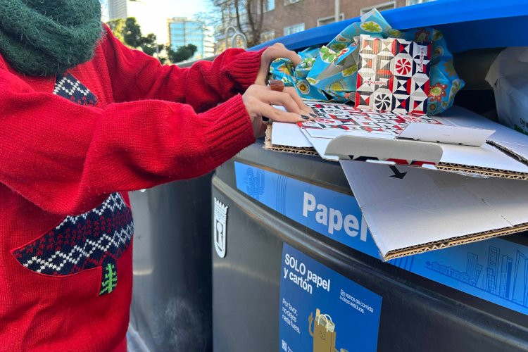 En Navidad se recoge el 20% del papel y cartón que se recicla durante todo el año en España