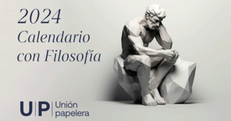 12 ilustres filósofos protagonistas del calendario 2024 de Unión Papelera