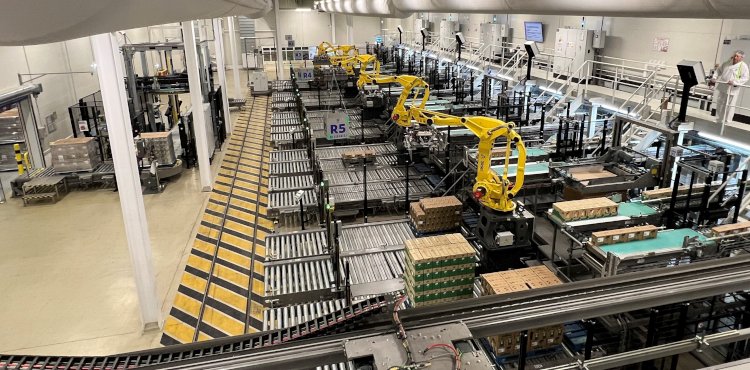 El sistema central de paletizado robótico de Sidel con garantía de futuro respalda la expansión de Unilever Ploiesti