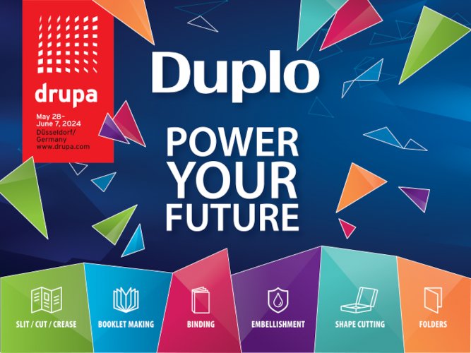 Descubra las claves para impulsar el futuro de la postimpresión con Duplo en Drupa 2024
