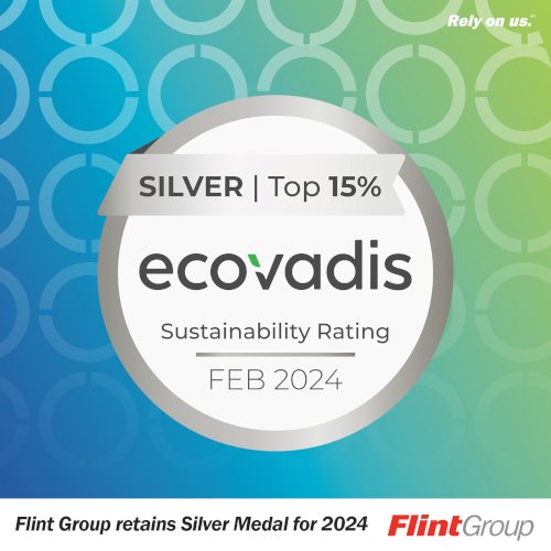 Flint Group designated EcoVadis category leader in GHG management system and retains Silver Medal for 2024