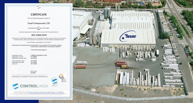 Tosaf&rsquo;s Food Safety Management certified according to ISO 22000