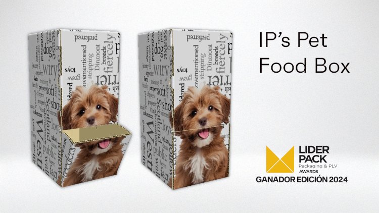 IP Pet Food Box, la caja ecológica para comida de mascotas galardonada en los Premios Liderpack 2024