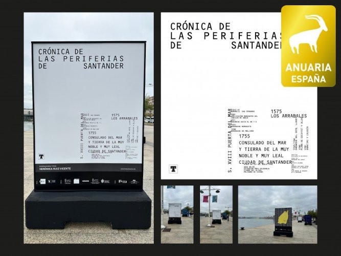 Veralidad studio ha obtenido el Premio ANUARIA al mejor cartel con la obra Cr&oacute;nica de las periferias de Santander