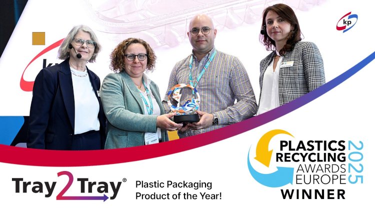 kp 100% Tray2Tray® wins 'Plastic Packaging Product of the Year' at Plastics Recycling Awards Europe 2025