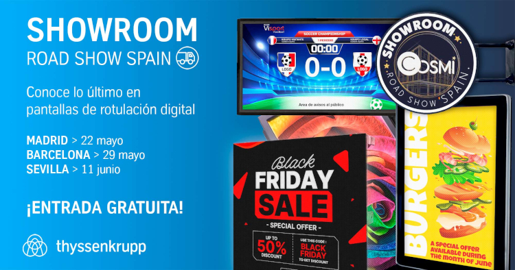 Llega el Showroom de Pantallas de Rotulaci&oacute;n Digital de Thyssenkrupp Plastic Ib&eacute;rica