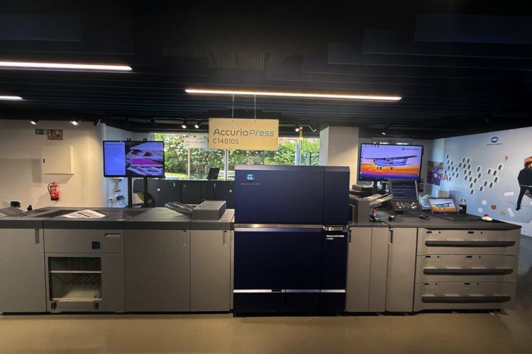 El centro de demostraci&oacute;n de Konica Minolta en Madrid acoge una muestra exclusiva de la AccurioPress C14010S