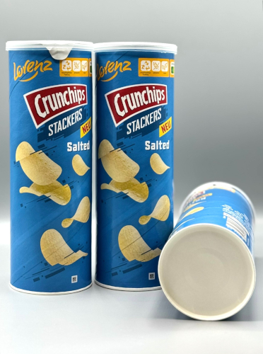 Lorenz snaps up Sonoco&rsquo;s paper-end can for its Crunchips Stackers