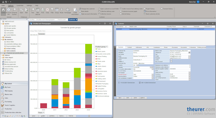 Interfaz de usuario de la versión de escritorio de C3