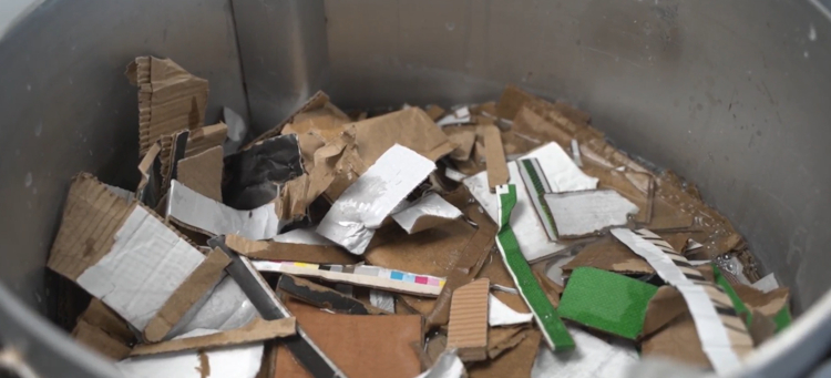 Interior del pulper antes del pulpeado. Fuente: ITENE.