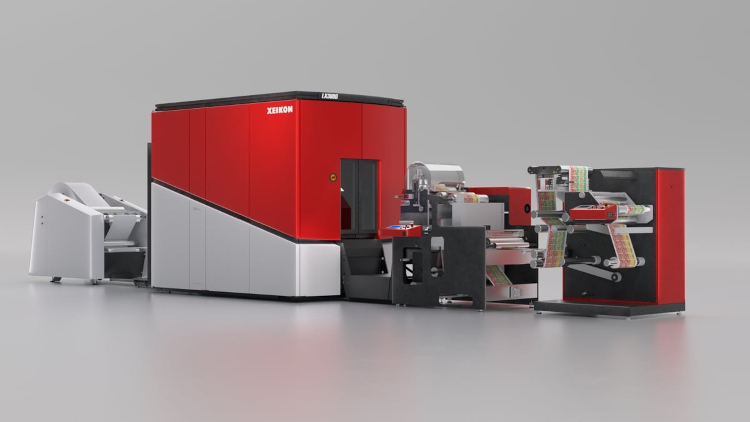 Xeikon presentó la integración inteligente del acabado con la PX3300HD en Labelexpo