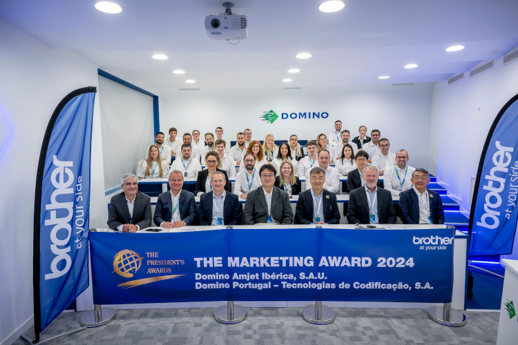 Domino Iberia recibe el President’s Award 2024, el mayor reconocimiento del Grupo Brother