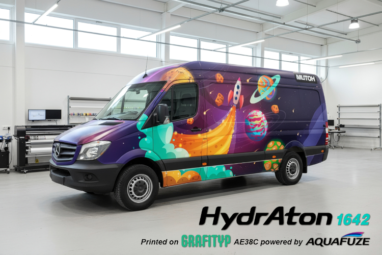 Mutoh & Grafityp confirm compatibility of AQUAFUZE Ink with professional cast media for wrapping applications