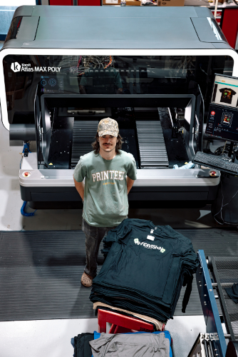 Pionera en ropa personalizada acelera su crecimiento con Kornit Atlas MAX POLY
