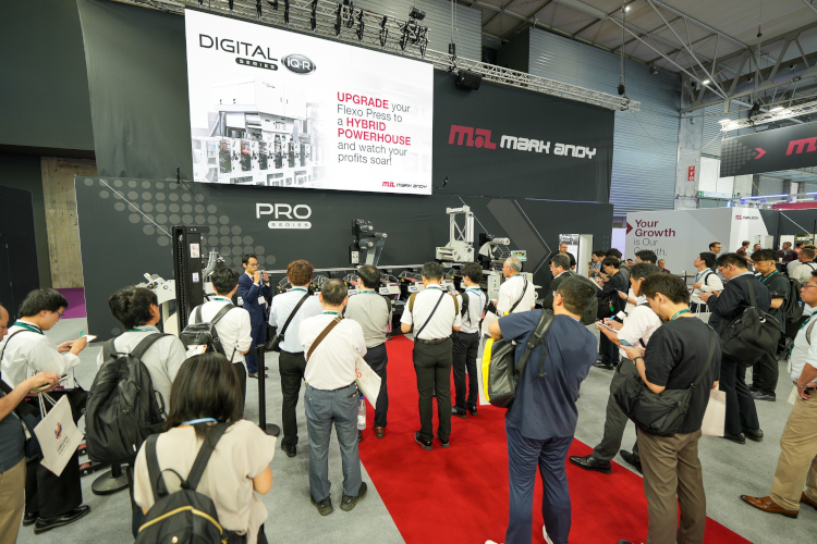 Mark Andy celebrates in Barcelona