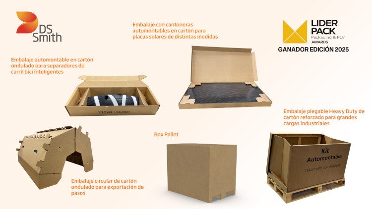 DS Smith gana cinco Premios Liderpack al mejor packaging del 2025