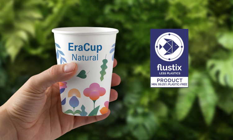 EraCup Natural de Lecta consigue la certificaci&oacute;n flustix "Less Plastics Product" e impulsa la innovaci&oacute;n sostenible en food Service