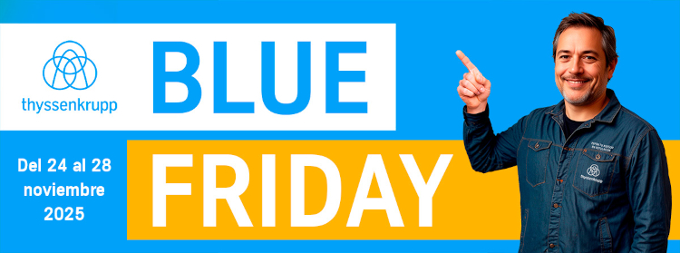Llega el BLUE FRIDAY de thyssenkrupp: cuando el Black Friday se pone el mono de rotulista