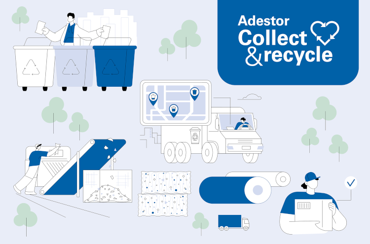 Adestor Collect & Recycle incorpora a SOPREMA como nuevo partner para impulsar el reciclaje del papel glassine