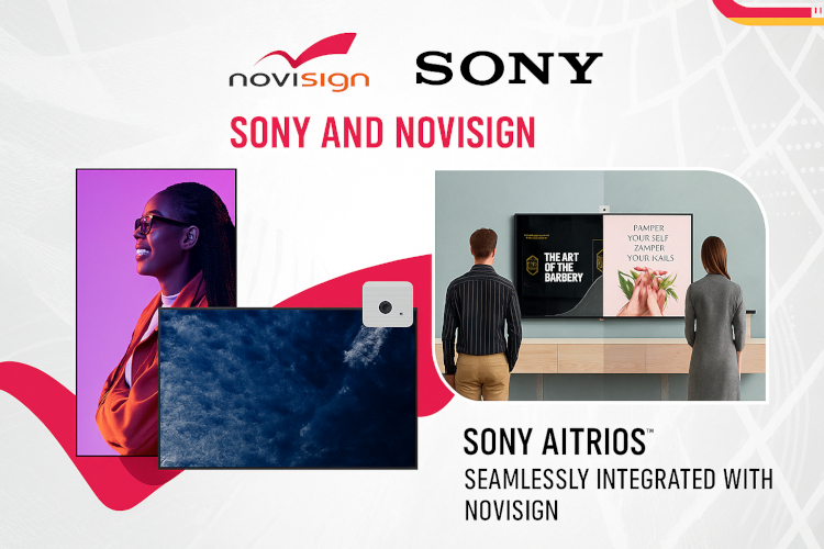 AITRIOS y Zero Touch Provisioning impulsan la pr&oacute;xima evoluci&oacute;n de la colaboraci&oacute;n entre Sony y NoviSign en materia de se&ntilde;alizaci&oacute;n digital