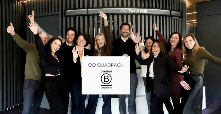 Quadpack renueva su certificación B Corp con una puntuación superior