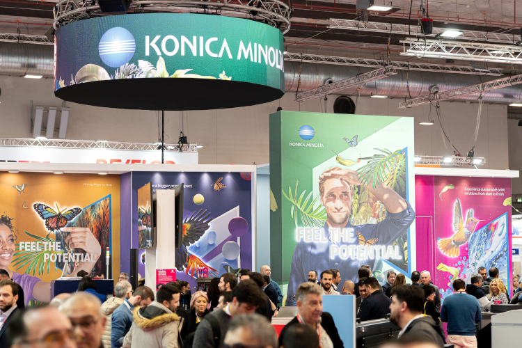 Konica Minolta mostr&oacute; en C!Print Madrid 2026 su apuesta por la automatizaci&oacute;n inteligente