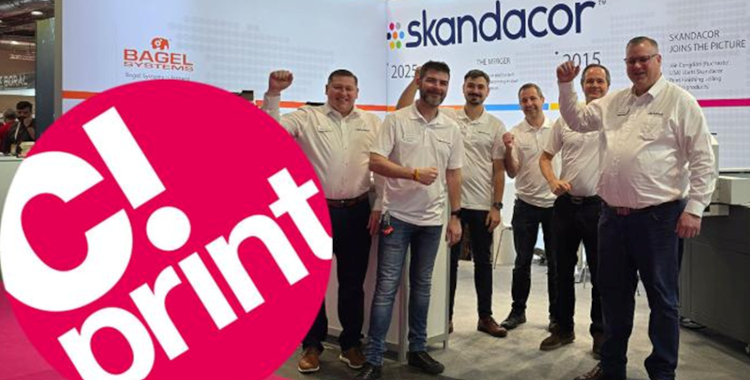 Skandacor debuta con &eacute;xito en Europa en C!Print Madrid y presenta soluciones de acabado vers&aacute;tiles