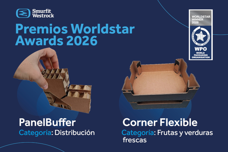 Smurfit Westrock, premiada en los WorldStar Awards 2026 con dos innovadoras soluciones fabricadas en Espa&ntilde;a