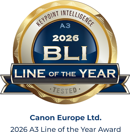 Canon gana el premio A3 Line of the Year de Keypoint Intelligence