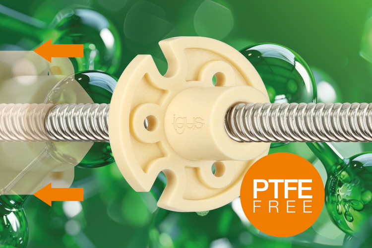 La tuerca universal para husillo de igus permite una sustituci&oacute;n r&aacute;pida 1:1, sin ajustes de dise&ntilde;o