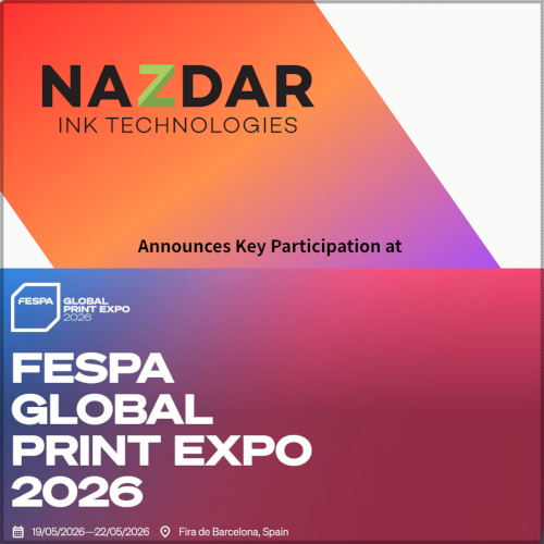 Nazdar anuncia su participaci&oacute;n en FESPA Global Print Expo 2026