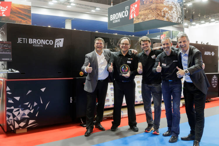 La Jeti Bronco H3300 HS de Agfa se alza con el m&aacute;ximo galard&oacute;n en los Premios EDP 2026