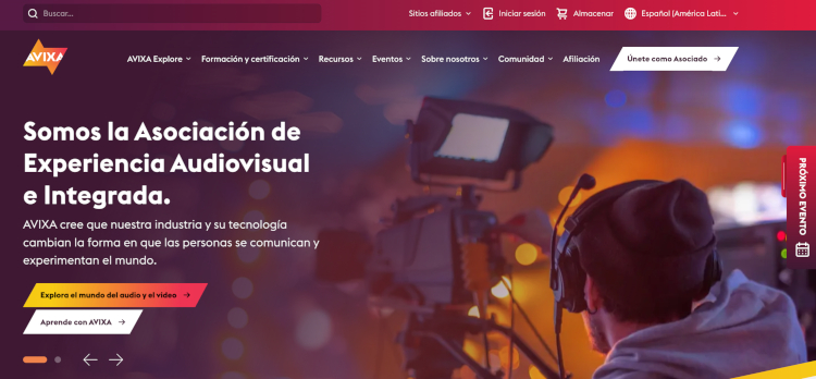 AVIXA renueva su sitio web para facilitar el acceso al conocimiento y herramientas para los profesionales de la industria audiovisual