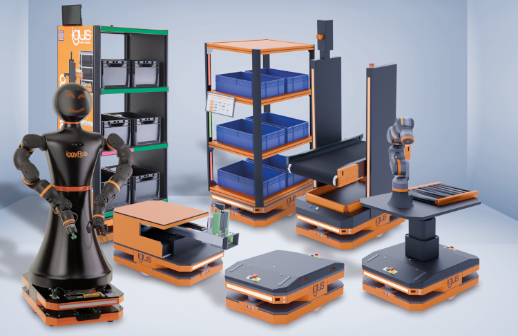 igus presenta nuevas soluciones AMR para una f&aacute;brica automatizada sin barreras