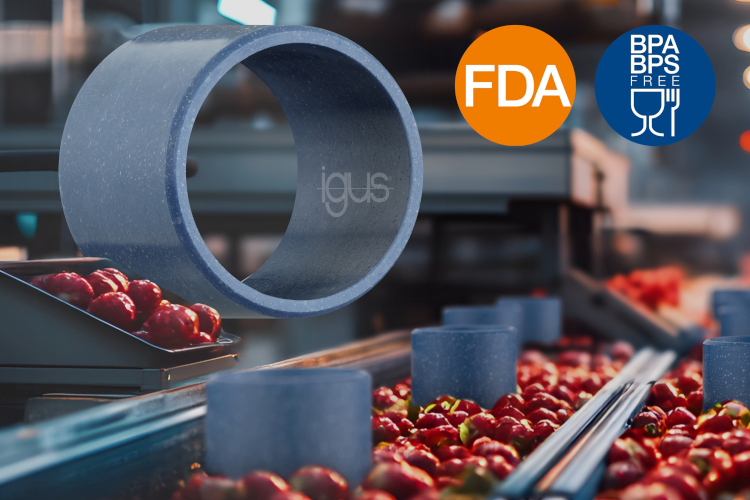 igus desarrolla un nuevo material para máquinas de procesamiento de alimentos