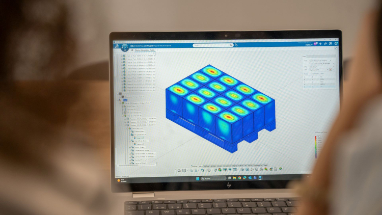 ITENE valida un sistema de simulaci&oacute;n virtual con Inteligencia Artificial para optimizar el transporte de cargas paletizadas