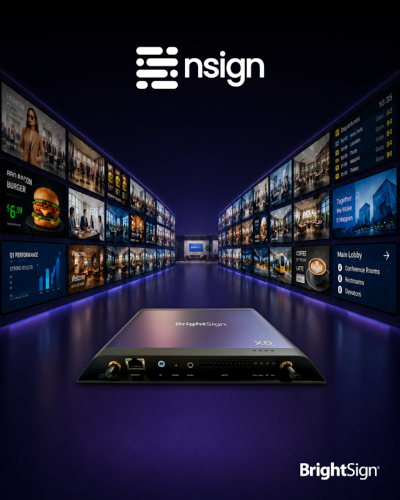nsign y BrightSign se alían para ampliar las opciones de despliegue de redes de señalización digital