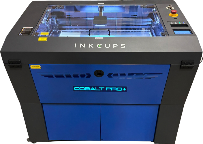 Inkcups amplía su gama de máquinas de planchado láser con el lanzamiento de la Cobalt Pro+, una máquina láser de CO2