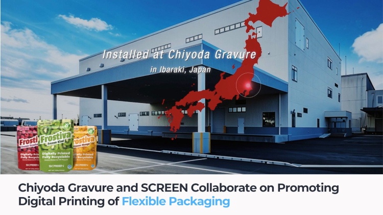 Chiyoda Gravure y SCREEN colaboran en la impresión digital para envases flexibles con la primera instalación mundial de la Truepress PAC 830F