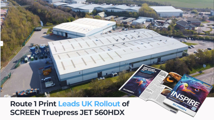 Route 1 Print lidera el lanzamiento en el Reino Unido de la SCREEN Truepress JET 560HDX