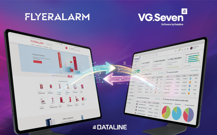 Dataline VG Seven y Flyeralarm unen fuerzas para acelerar las ventas de impresión, tanto online como offline