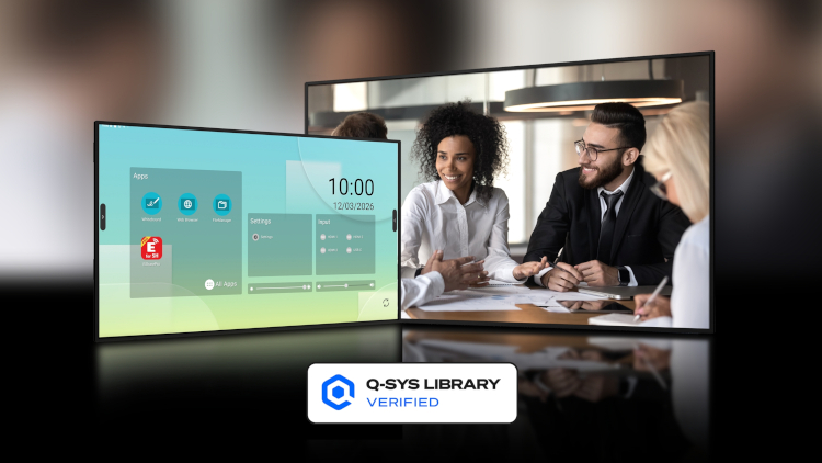 Sharp presenta un nuevo plugin certificado para integrar las pantallas Sharp y NEC con la plataforma Q-SYS