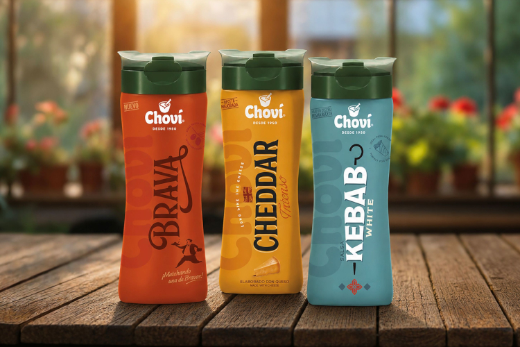 Amcor suministra un tap&oacute;n a medida para la marca espa&ntilde;ola de salsas Chov&iacute;