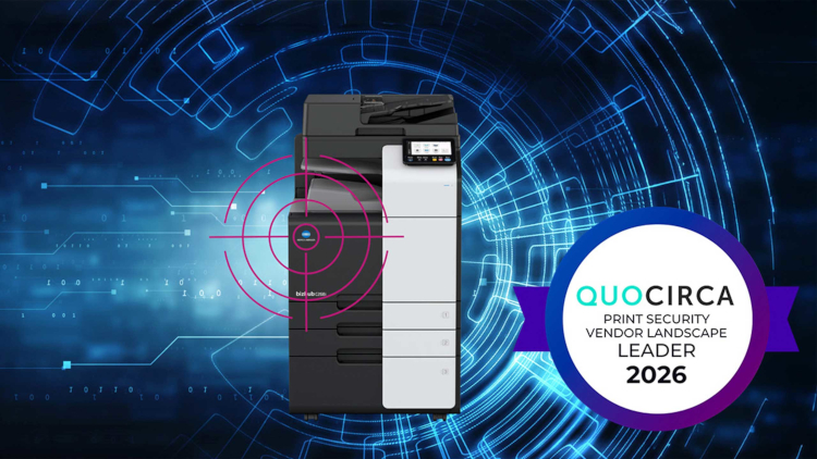 Konica Minolta, l&iacute;der por quinto a&ntilde;o consecutivo en el informe &laquo;Print Security Landscape 2026&raquo; de Quocirca