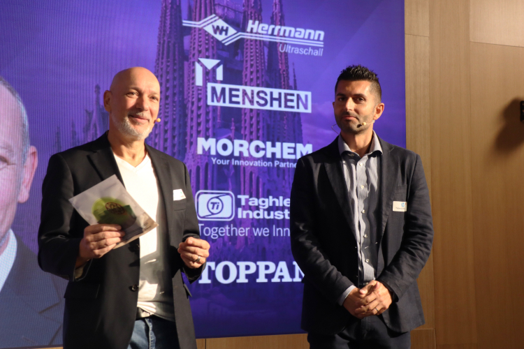 Dr. Steffen Scheibenstock (KURZ SCRIBOS) y Tiziano Albanese (HP)